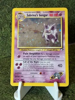 Sabrina's Gengar 14/132 Gym Heroes Holo Rare Card (MP) - Image 1