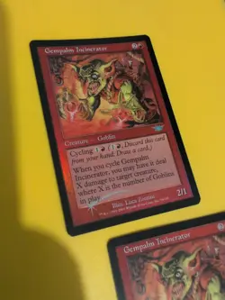Gempalm Incinerator x2 Magic the Gathering 2 Card. Legions. Old Vintage FOIL - Image 2