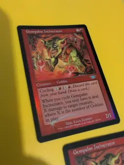 Gempalm Incinerator x2 Magic the Gathering 2 Card. Legions. Old Vintage FOIL - Image 5