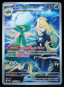 Cynthia's Roserade #184/182 Pokemon Card - Image 1