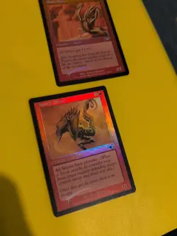 Blade Sliver & Hunter SliverMagic the Gathering 2 Card Legions. Old Vintage FOIL - Image 1