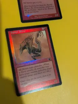 Blade Sliver & Hunter SliverMagic the Gathering 2 Card Legions. Old Vintage FOIL - Image 2