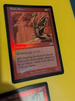 Blade Sliver & Hunter SliverMagic the Gathering 2 Card Legions. Old Vintage FOIL - Image 4