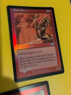 Blade Sliver & Hunter SliverMagic the Gathering 2 Card Legions. Old Vintage FOIL - Image 5