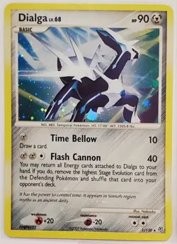 Dialga Holo and Reverse Holo Lot of 3 Cards 1/130 16/106 Diamond & Pearl Sets - Image 2