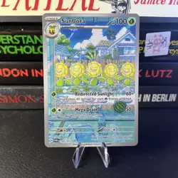 Pokemon Card - Sunflora 169/167 - Twilight Masquerade - Illustration Rare - NM ⭐ - Image 1