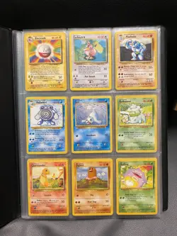 Huge Base Fossil Jungle Set Pokemon Cards Bundle 1999 WOTC Vintage No Duplicates - Image 1