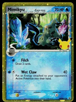Pokemon Card - Mimikyu Sword & Shield Promo SWSH136 Holo - Image 1