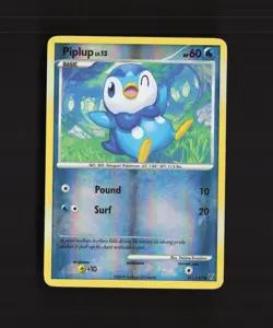 Piplup 121/147 Supreme Victors Reverse Holo Pokemon Card MP - Image 1