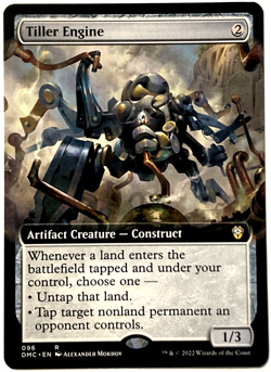 MTG Tiller Engine EXTENDED ART Commander Dominaria United 096 NM - Image 1