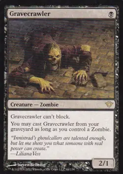 MTG Dark Ascension - Gravecrawler - DKA 64 - LP - Image 3