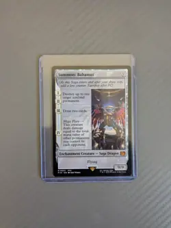 Summon: Bahamut- Final Fantasy Magic the Gathering- M 0001- Non Foil- Mythic NM - Image 1