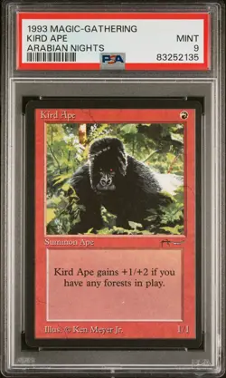 Kird Ape - Arabian Nights - MTG - Mint - PSA 9. See store for more MTG. - Image 1