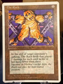 MTG Magic the Gathering Fourth Edition The Rack 294 - Image 1
