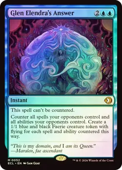 MTG Lorwyn Eclipsed Glen Elendra's Answer 0052 Foil NM - Image 1