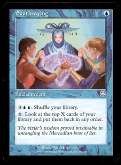 MTG Soothsaying LP Light Play Mercadian Masques [2626] - Image 1