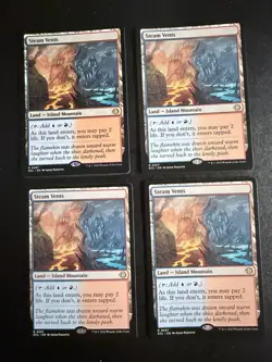 MTG - NM - 4 X Steam Vents - Lorwyn Eclipsed - Playset - IN HAND - Image 1