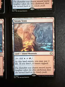 MTG - NM - 4 X Steam Vents - Lorwyn Eclipsed - Playset - IN HAND - Image 4