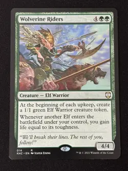 1x MTG Wolverine Riders - Commander: Kaldheim (KHC) #14 - Magic the Gathering - Image 1