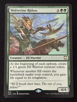 1x MTG Wolverine Riders - Commander: Kaldheim (KHC) #14 - Magic the Gathering - Image 5
