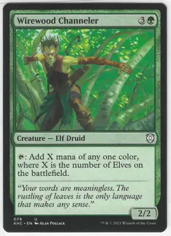 MTG Magic the Gathering Wirewood Channeler #79 Commander: Kaldheim - Image 1