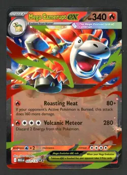 Mega Camerupt EX 022/132 Mega Evolutions Pokemon TCG - NM - Image 1