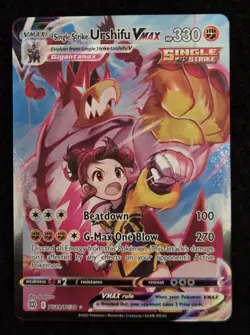 POKEMON TCG SINGLE STRIKE URSHIFU VMAX TG19/TG30 SWSH BRILLIANT STARS!! - Image 1