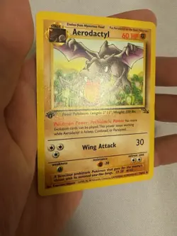 1999 Pokemon - 1st Edition Aerodactyl Non-Holo Rare - Fossil 16/62 - WOTC - Image 3