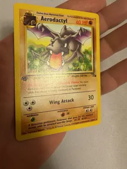 1999 Pokemon - 1st Edition Aerodactyl Non-Holo Rare - Fossil 16/62 - WOTC - Image 4