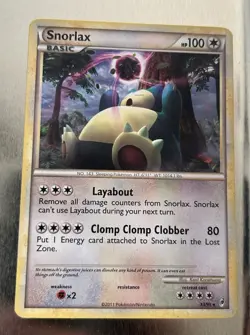 Pokemon TCG Snorlax Call of Legends 33/95 Vintage, Mp Condition - Image 1
