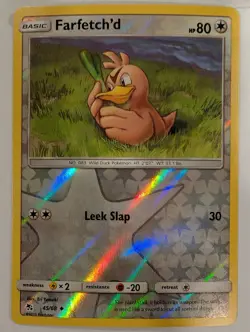 Farfetch'd 45/68 - Hidden Fates Pokemon Reverse Holo Foil Nice! - Image 1