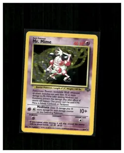1999 Pokemon Jungle TCG Mr. Mime 06/64 Jungle Holo Rare - Image 1