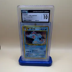 Pokemon Feraligatr Neo Premium File Japanese Holo CGC 10 160 1999 - Image 1