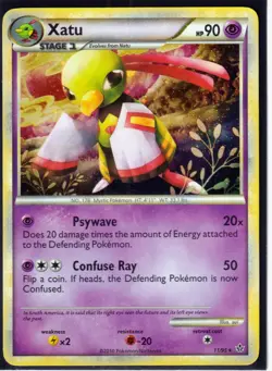 2010 XATU 11/95 HeartGold SoulSilver UNLEASHED POKEMON -RARE -HOLO-NM/M (X2) - Image 1