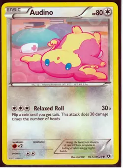 2013 AUDINO RC17/RC25 Legendary Treasures Pokemon Radiant Collection NM/M - Image 1