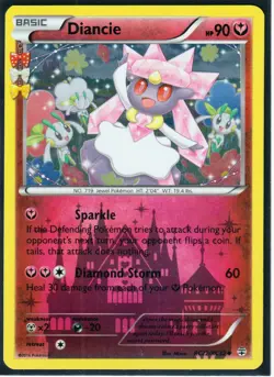 2016 POKEMON DIANCIE RC22/RC32- XY GENERATIONS- RADIANT COLLECTION- HOLO -NM/LP - Image 1