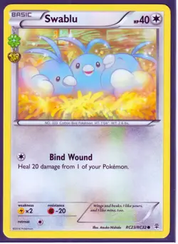2016 POKEMON SWABLU RC23/RC32 GENERATIONS-RADIANT COLLECTION REGULAR- NM/M (S2) - Image 1