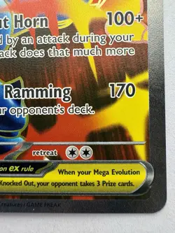 Pokemon TCG: 2025 Mega Heracross EX- 108/094 ULTRA RARE-Phantasmal Flames - Image 3