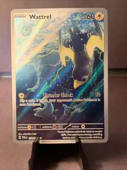 Pokemon TCG Wattrel #178/167 Sv06: Twilight Masquerade Illustration Rare Holo NM - Image 1