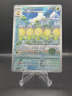 Pokemon 2024 Twilight Masquerade Sunflora #169/167 Illustration Rare NM - Image 1