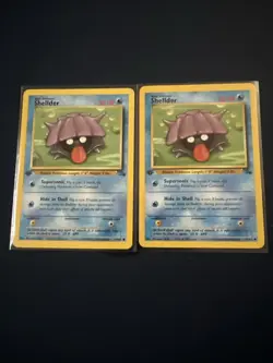 X2 Shellder 1st Edition Fossil 54/62 Common WOTC Vintage Pokemon MP - Image 1