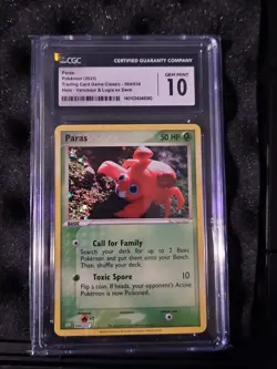 CGC 10 Paras Classic CLV Venusaur & Lugia ex Deck Holo #004 Pokemon - Image 1