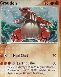 Groudon 102/101 Pokemon 2004 EX Hidden Legends-Secret Rare Holo -NM+ - Image 2
