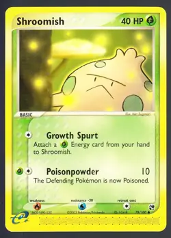 Shroomish 78/100 Pokemon EX Sandstorm NM - Image 1
