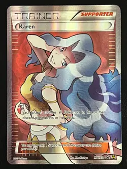 Pokemon Karen Full Art Promo - XY Premium Trainer Collection - XY177a - Image 1