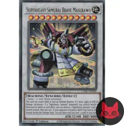 Yugioh Superheavy Samurai Brave Masurawo CYAC-EN039 Ultra Rare 1st Edition NM - Image 1