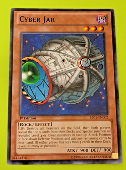 Yu-Gi-Oh Cyber Jar 1st Edition Starfoil Rare BP01-EN002 Nm - Image 1