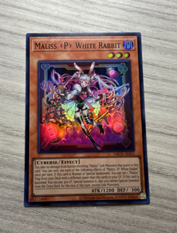 Yugioh Asian English DBCB-AE015 Maliss P White Rabbit Super Rare Uncensored Art - Image 2