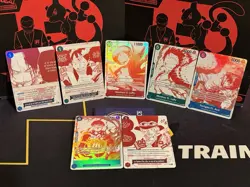 🇫🇷CARTE ONE PIECE LOT DES 7 CARTES TREASURE CAMPAIGN OP13 3EME ANNIVERSAIRE 2 - Image 1