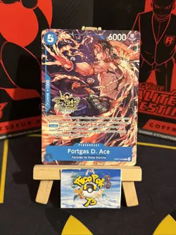 CARTE ONE PIECE - R - OP07-053 PORTGAS D. ACE 3RD ANNIVERSARY NEUF FR - Image 1